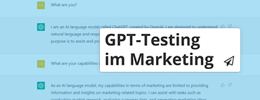 GPT-Testing im Marketing Blog Bild