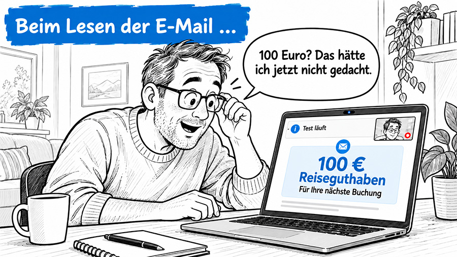 4 - Test der Email